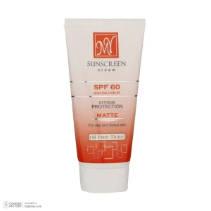 کرم ضدآفتاب SPF60 رنگی پوست خشک و نرمال مای