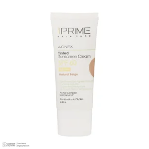 کرم ضد آفتاب SPF60 رنگی Light Beige پوست چرب و مختلف پرایم (بژ روشن)