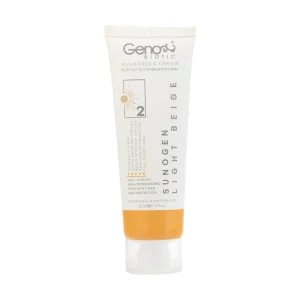 کرم ضد افتاب رنگی بژ روشن Light Beige پوست چرب و مختلط ژنوبایوتیک فاقدچربی فاقد پارابن